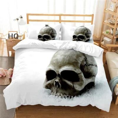 Ancient skull Duvet/quilt Cover Queen King full twin Bedding Set Pillowcase - Image 1 of 4