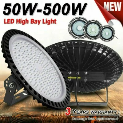 UFO LED Hallenbeleuchtung Hallenstrahler Hallenleuchte High Bay Industrielampe  - Bild 1 von 4