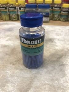 Panduit BSN14-C Butt Splice, Nylon Insulated, 16 - 14 AWG, Blue (Pack of 100)