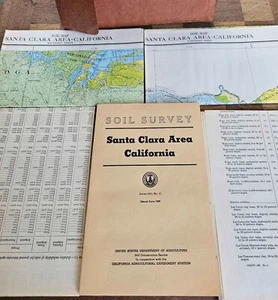 Soil Survey Of Santa Clara Area California Series 1941 No 17 Book & Maps LN - Picture 1 of 14
