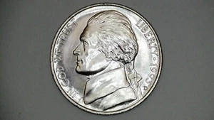 D Jefferson 1993 níquel sin circular BU 6 peldaños completos - Imagen 1 de 3