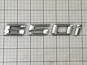 BMW E63 6 series 650I used trunk emblem genuine OEM 2003 - 2010 - Foto 1 di 2