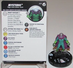 MYSTERIO FF005 Spider-Man and Venom Absolute Carnage Marvel HeroClix - Imagen 1 de 2