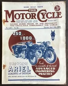 The MOTOR CYCLE Magazine 14 MAR 1938 #1827 249cc BSA with Coil Ignition Tested - Picture 1 of 4