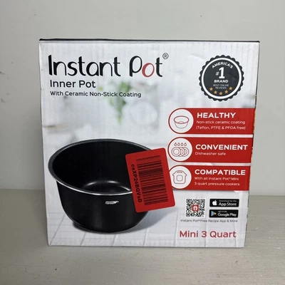 Instant Pot Mini 3 Quart Non-Stick Insert Inner Pot Replacement Part AB18503 3qt - Image 1 of 4