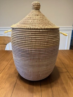 Cesta/cesto de tecido Pottery Barn Tilda - Imagem 1 de 3