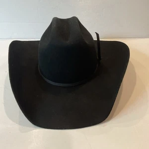 Twister Hats By M&F Cowboy Western Wool Felt Black Hat Youth Size XL OSFM - Picture 1 of 6