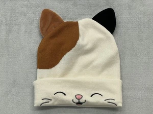 Squishmallows Cam the Cat Beanie Mütze Jugend Einheitsgröße creme braun schwarz Ohren süß Strick - Bild 1 von 7