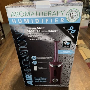 Air Innovations Aromatherapy Humidifier Remote Control Clean Mist 96 Hour Red - Picture 1 of 8