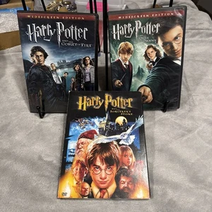 3 DVD Harry Potter Movies Sorcerers Stone, Goblet Of Fire,Order Of The Phoenix - Bild 1 von 2