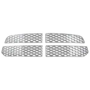 Insertos de cubiertas de rejilla superpuestas de parrilla a presión cromados para Dodge RAM 1500 2013-2018 - Imagen 1 de 2