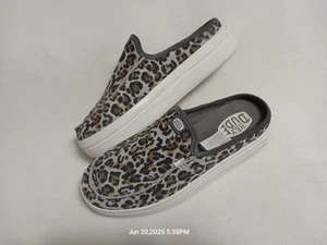 Hey Dude Austin Lift Classic Suede Leopard Shoes Slip On Women US Size: 12 - Picture 1 of 8