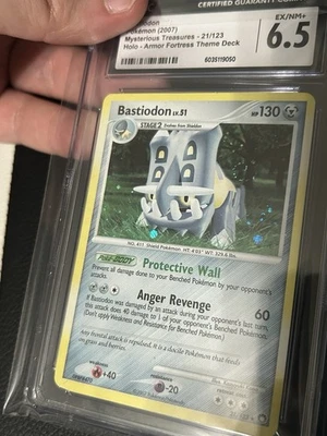 Bastiodon - HOLO - CGC Grade 6.5 - DP Mysterious Treasures - 21/123 ~ EX/NM+ - Image 1 of 4