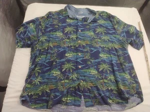 Tommy Bahama Mens The Veracruz Cay Palm Tree Printed Shirt Size 2XL #AC04 - Picture 1 of 5
