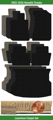 Juego de alfombrillas Lloyd Custom Luxe para Hyundai Sonata 2002-2026 (5 piezas) #SYP Foto 1 de 4