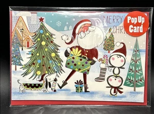 Merry Christmas Pop Up Greeting Card w/Envelope - Picture 1 of 4