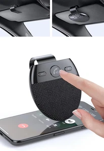 Kit haut-parleur de voiture mains libres Bluetooth 5.0 véhicule sans fil BT mains libres - Photo 1 sur 12