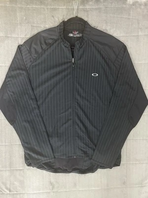 Jersey de ciclismo Oakley Y2K cremallera completa negro a rayas manga larga negro XXL Foto 1 de 4