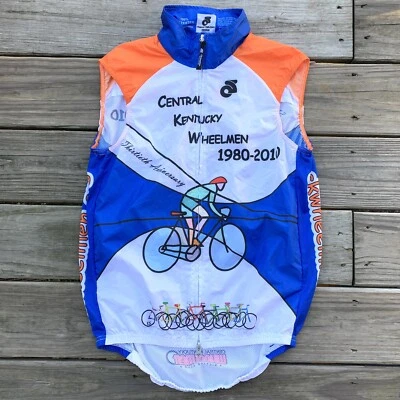 Camiseta colorida bicicleta ciclismo média sem mangas Champion Systems KY Wheelman nova com etiquetas - Imagem 1 de 4