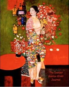 Diario The Dancer Gustav Klimt: diario/cuaderno 8x10 200 páginas con reglas bellas artes - Imagen 1 de 3