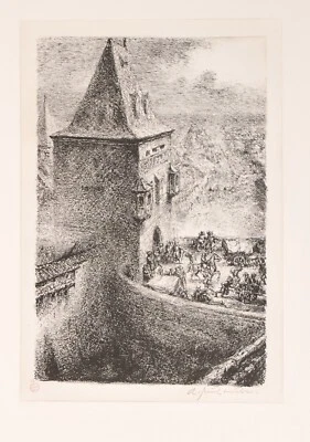 A. Paul Weber/Lithographie/Nachlass Druck signiert von Christian Weber/verso /1 - Bild 1 von 3