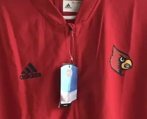NEW ADIDAS Louisville Cardinals Sports 1/4 Zip Pullover Red Men’s Size Large $75 - Picture 1 of 5