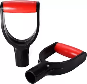 MroMax 2Pcs Shovel D Grip Handle, 1-1/4" Inner Diameter 32mm PVC Spade Snow Shov - Picture 1 of 6