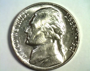 1961 JEFFERSON NICKEL CHOICE / GEM UNCIRCULATED CH. / GEM UNC. ORIGINAL 99c SHIP - Picture 1 of 2