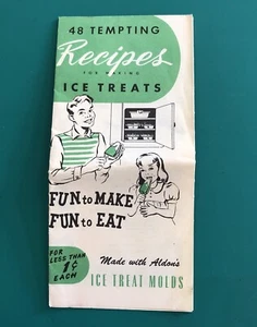 Vtg Aldon 48 Recipes Booklet Ice Treats With Molds Louise Price Bell - Bild 1 von 7