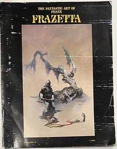 Fantastic Art of Frank Frazetta #3 Frank Frazetta Catalog 1991 Fantasy Horror - Picture 1 of 2