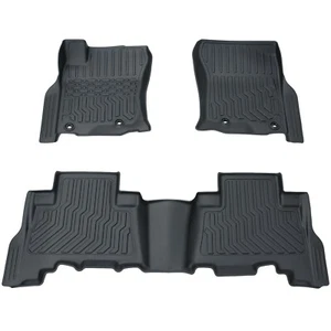 Alfombrillas de coche negras para todo tipo de clima para 14-22 Lexus GX460 y 14-23 Toyota 4Runner - Imagen 1 de 10
