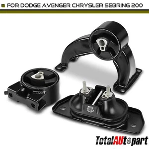 3Pcs Engine Motor Mount for Dodge Avenger 2008 2009-2014 Chrysler 200 2011-2014 - Picture 1 of 8