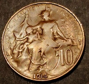 France ๐ซ๐ท 10 centimes 1914 - Picture 1 of 5