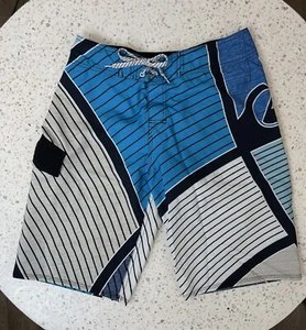 VTG Y2K Quicksilver Board Shorts 30-32 Cargo Swim Trunks Beach Surf Patch 90s - Picture 1 of 10