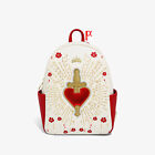 Loungefly Disney Snow White and the Seven Dwarfs Queen Heart Mini Backpack & Pin