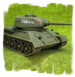 Painted! - Soviet T-34/85 Tank - 28mm WW2 - World War II Bolt Action - Imagen 1 de 3