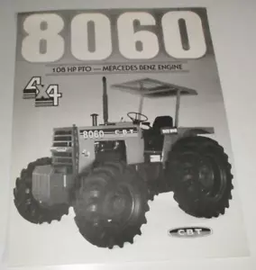 CBT 8060 4x4 Tractor Sales Brochure Spec Sheet Literature C-B-T Mercedes Engine - Picture 1 of 2