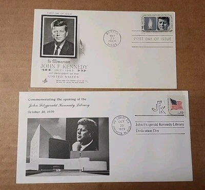 John Fitzgerald Kennedy First Day Issue 35th Pres & Library Dedication 1964 - Image 1 of 4