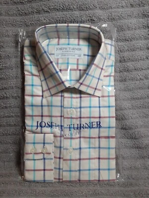 CAMISA JOSEPH TURNER YORKSHIRE 15.5 33R ALGODÓN PURO NUEVA SELLADA #8 Foto 1 de 2