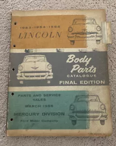 1953 - 1955 Lincoln Body Parts Catalog - Picture 1 of 5