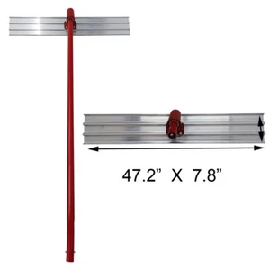 47" x 7.8" Scraper Bull Float 17ft Pole Concrete Cement Surface Smooth Tool - Picture 1 of 10