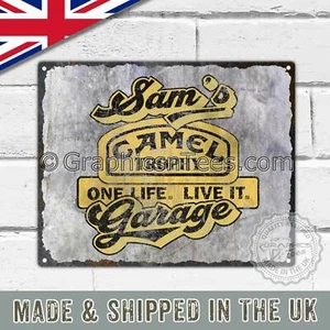 Personalisiertes Blechschild Plakette Vintage Retro Style mit Ihrem Namen/Garage Cam - Bild 1 von 2