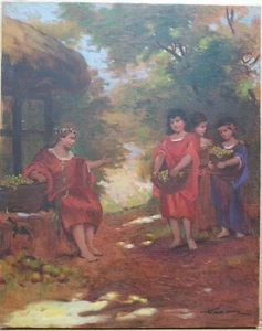 Zoltan Veress (Ungarn 1868-1935) Original Öl auf Leinwand signiert 19,5"×15,75" - Bild 1 von 7