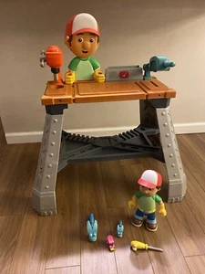 FISHER PRICE MATTEL DISNEY Handy Manny Talking Work Bench with Tools and Figure - Picture 1 of 15