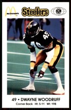 1984 Pittsburgh Steelers Police Dwayne Woodruff Pittsburgh Steelers #NNO