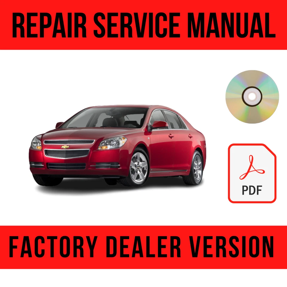 Chevrolet Malibu 2008-2012 manual de reparación de fábrica chevy Foto 1 de 1