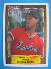 1990 ProCards Minors Baseball Card #1204 Moises Alou Harrisburg Senators