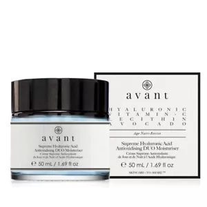 AVANT Supreme Hyaluronic Acid Anti-oxidising DUO Moisturiser 50ml NEW UNOPENED - Picture 1 of 3