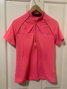 ADIDAS GOLF Women's Pure Motion Pink 1/2 Zip Shirt Size M - Picture 1 of 5