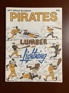1977 PITTSBURGH PIRATES VS PHILADELPHIA PHILLIES Scorebook Unscored MLB - Picture 1 of 4